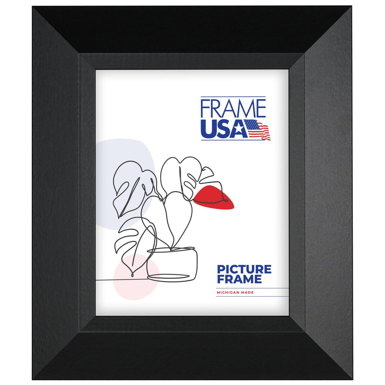 Frame USA Black Series Large Black Single Image Picture Frame